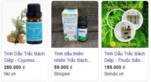 tinh dầu trắc bách diệp